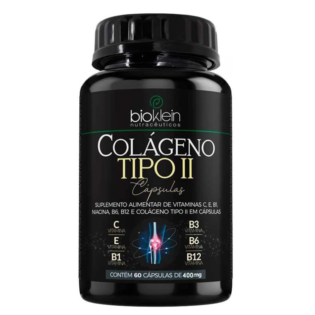 Colágeno tipo II com Vitaminas 400mg 60 Cápsulas